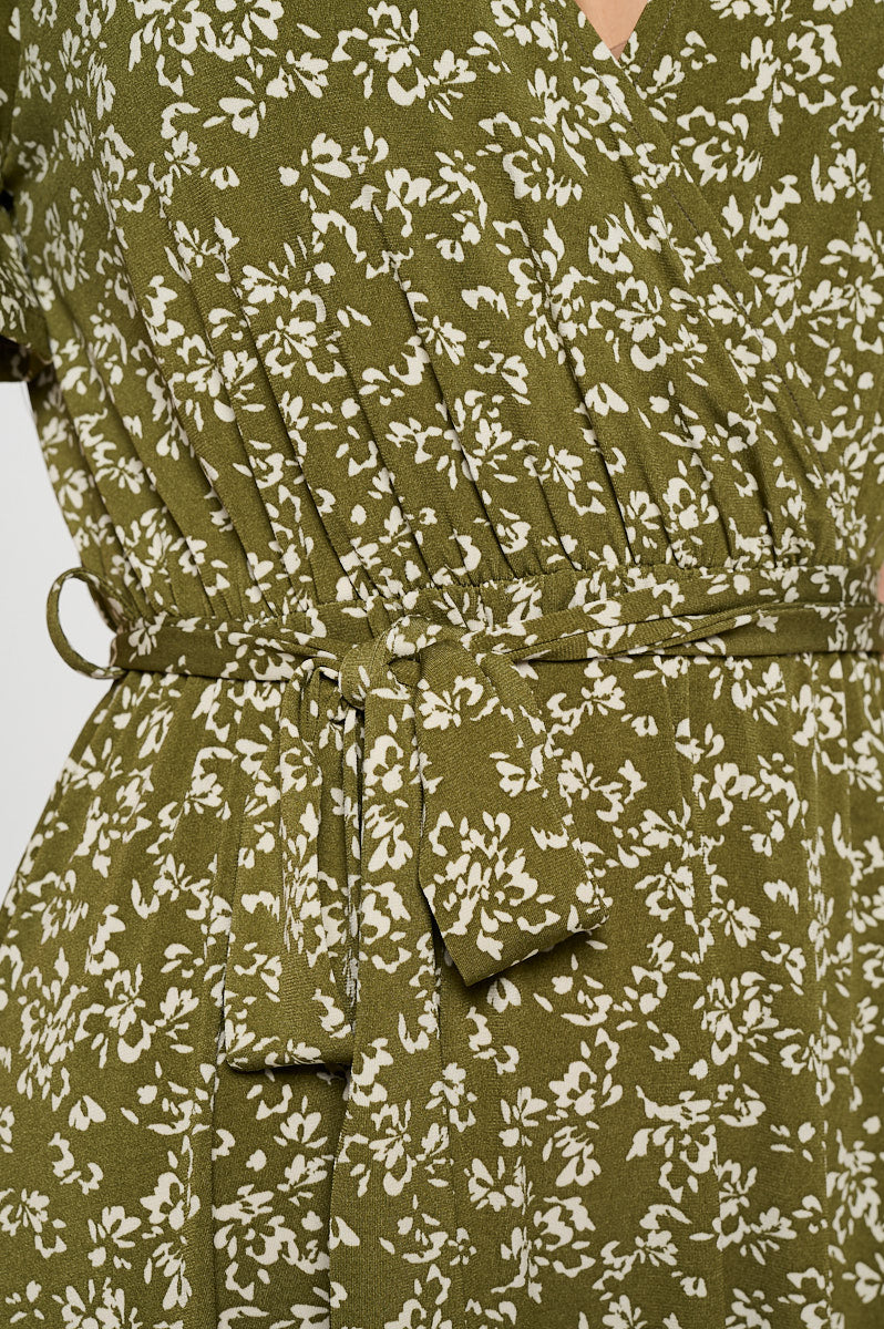Georgia Faux Wrap Hi-Lo Knit Dress