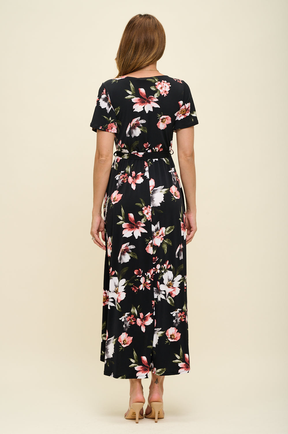 Georgia Faux Wrap Knit Dress
