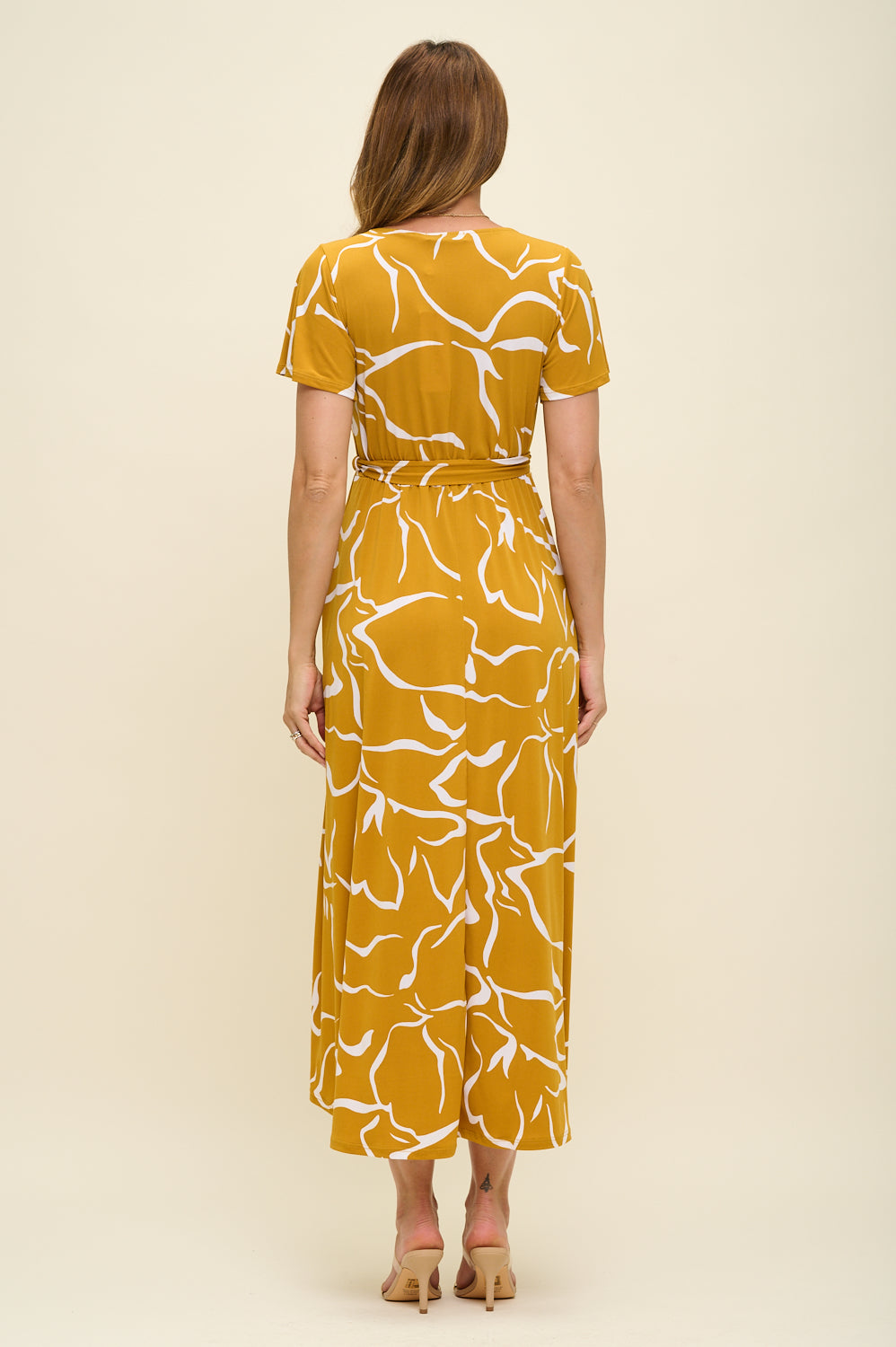 Georgia Faux Wrap Knit Dress