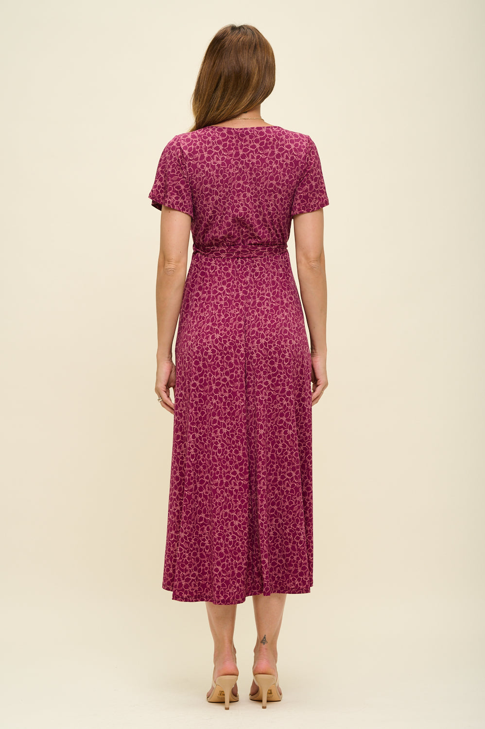 Georgia Faux Wrap Knit Dress