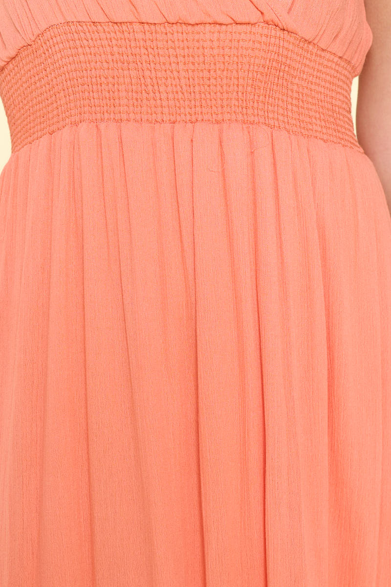 Image of West K Teagan Spaghetti Strap Maxi Dress Salmon