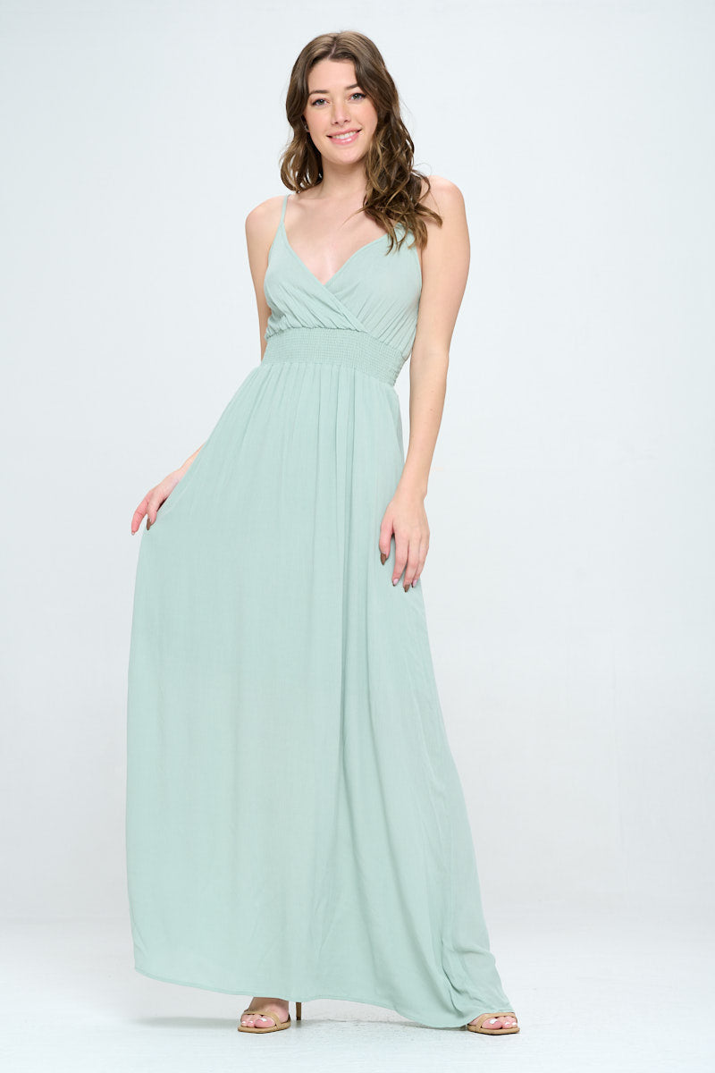 Image of West K Teagan Spaghetti Strap Maxi Dress Seafoam