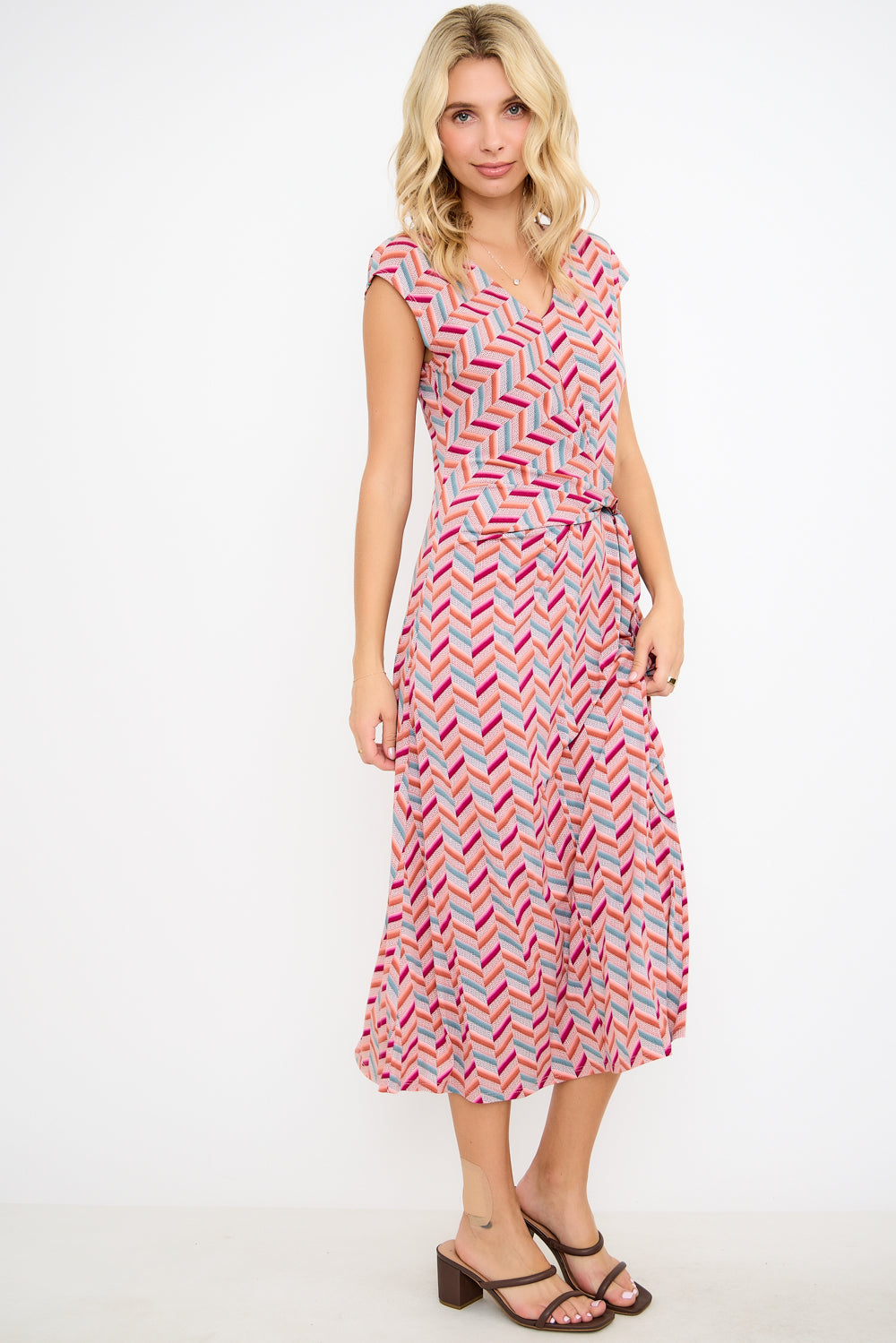 Cameron Side Tie Midi Dress