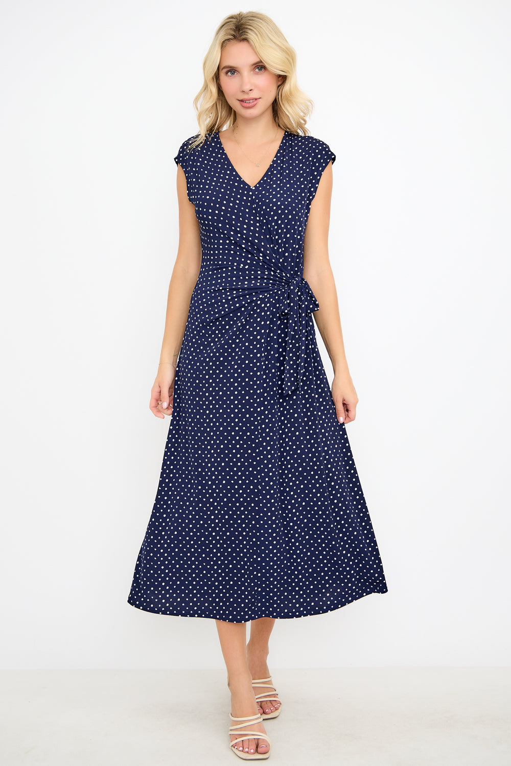 Cameron Side Tie Midi Dress
