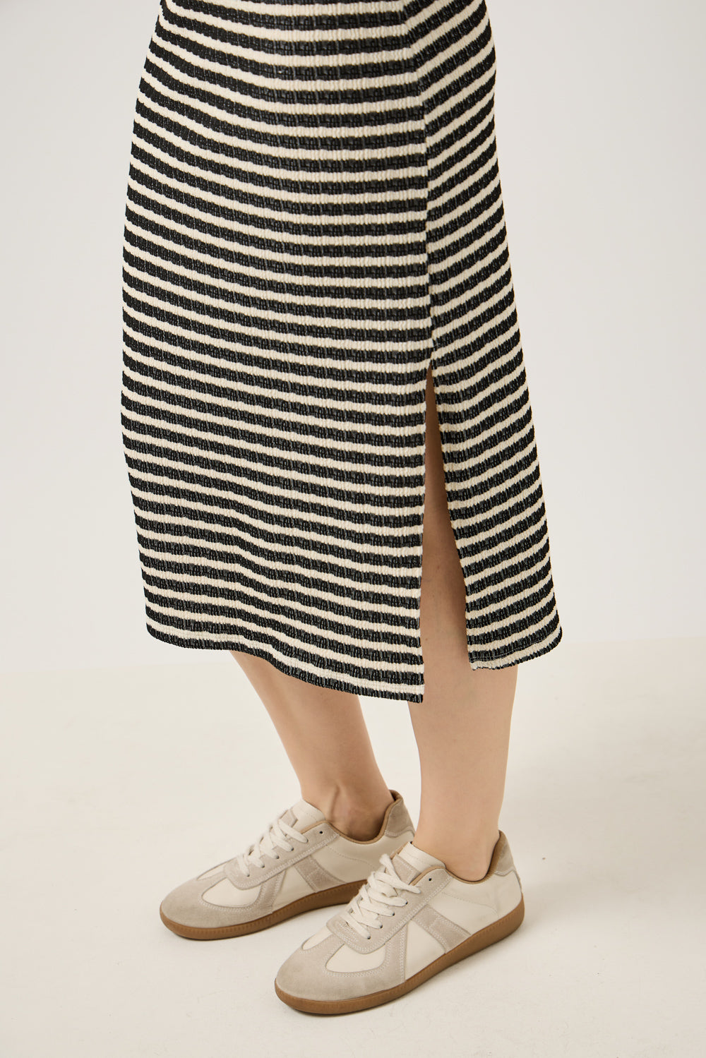 Nerina Stripe Knit Midi Tank Dress