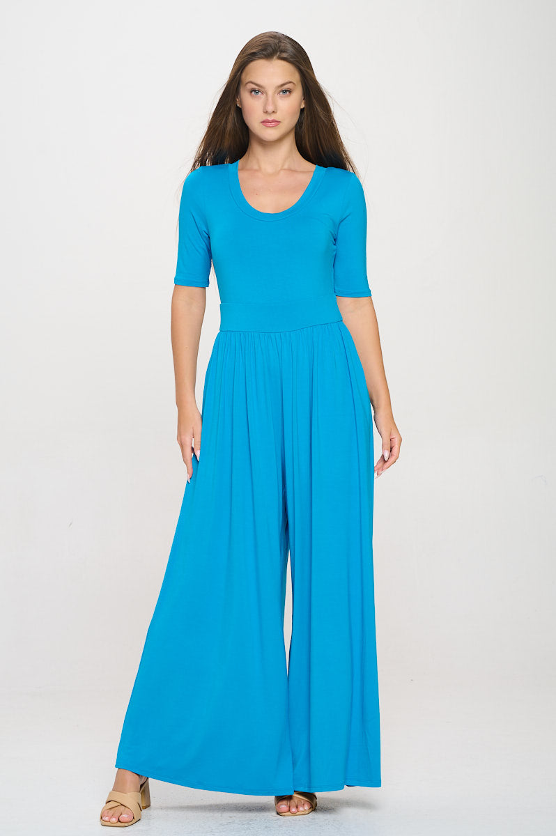Jana Solid Knit Jumpsuit