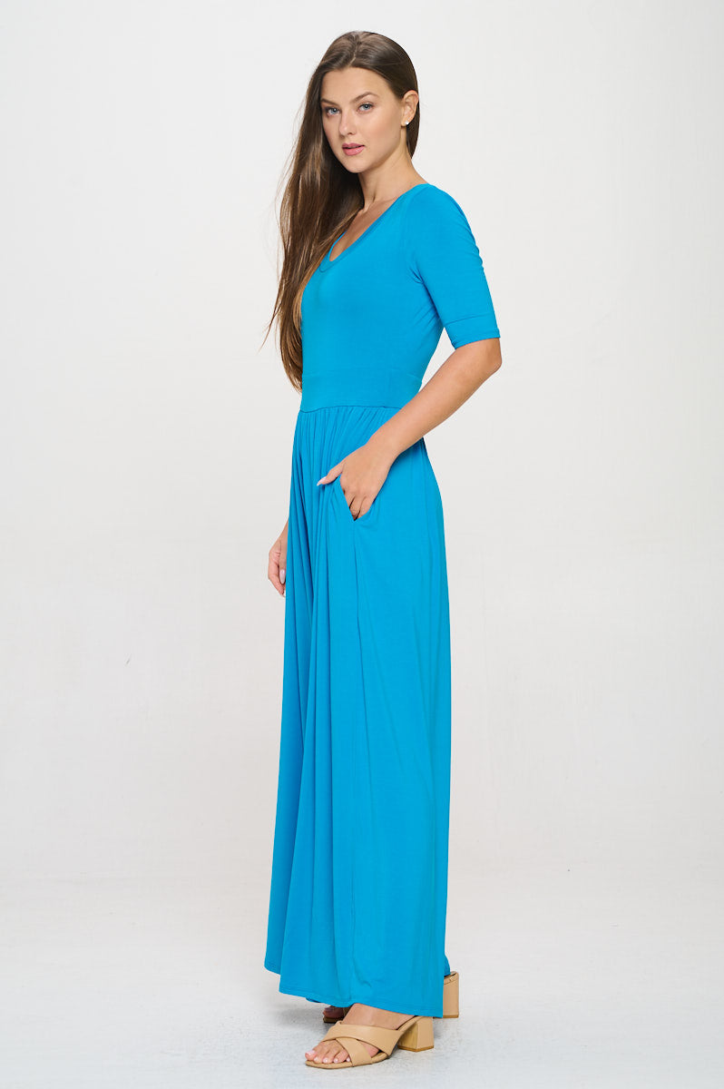 Jana Solid Knit Jumpsuit