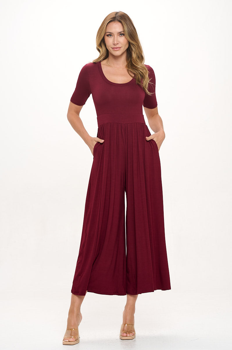 Jana Solid Knit Jumpsuit