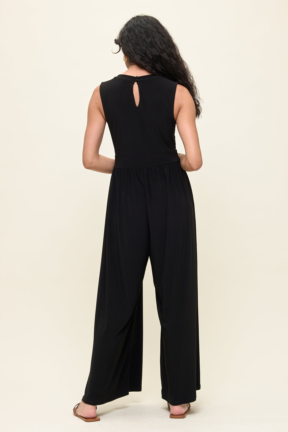 Janina Sleeveless Knit Jumpsuit