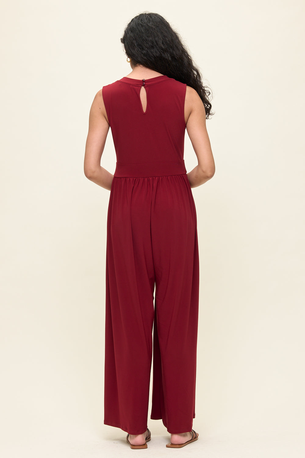 Janina Sleeveless Knit Jumpsuit