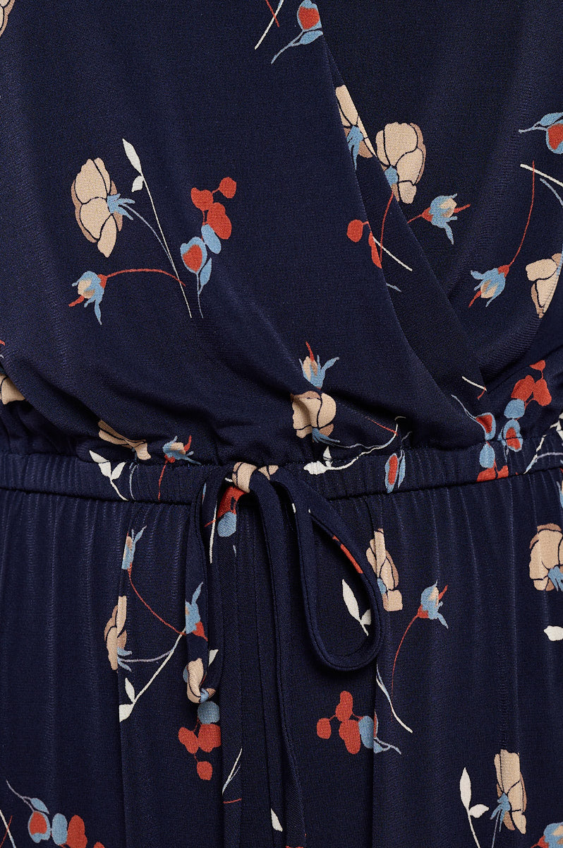 Image of West K Jillian Sleeveless Jumpsuit Navy Floral Multi