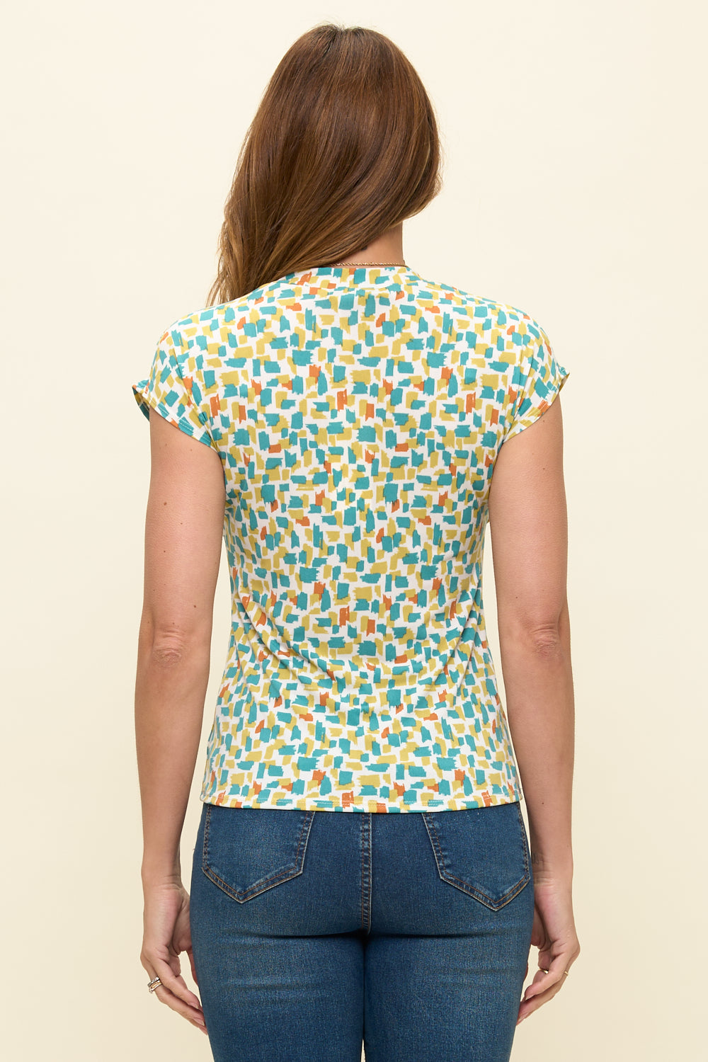 Elodie Cap Sleeve Sweetheart Knit Top