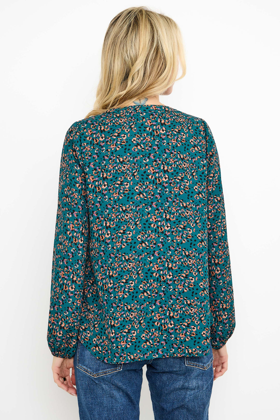 Starling Pintuck Split Neck Blouse