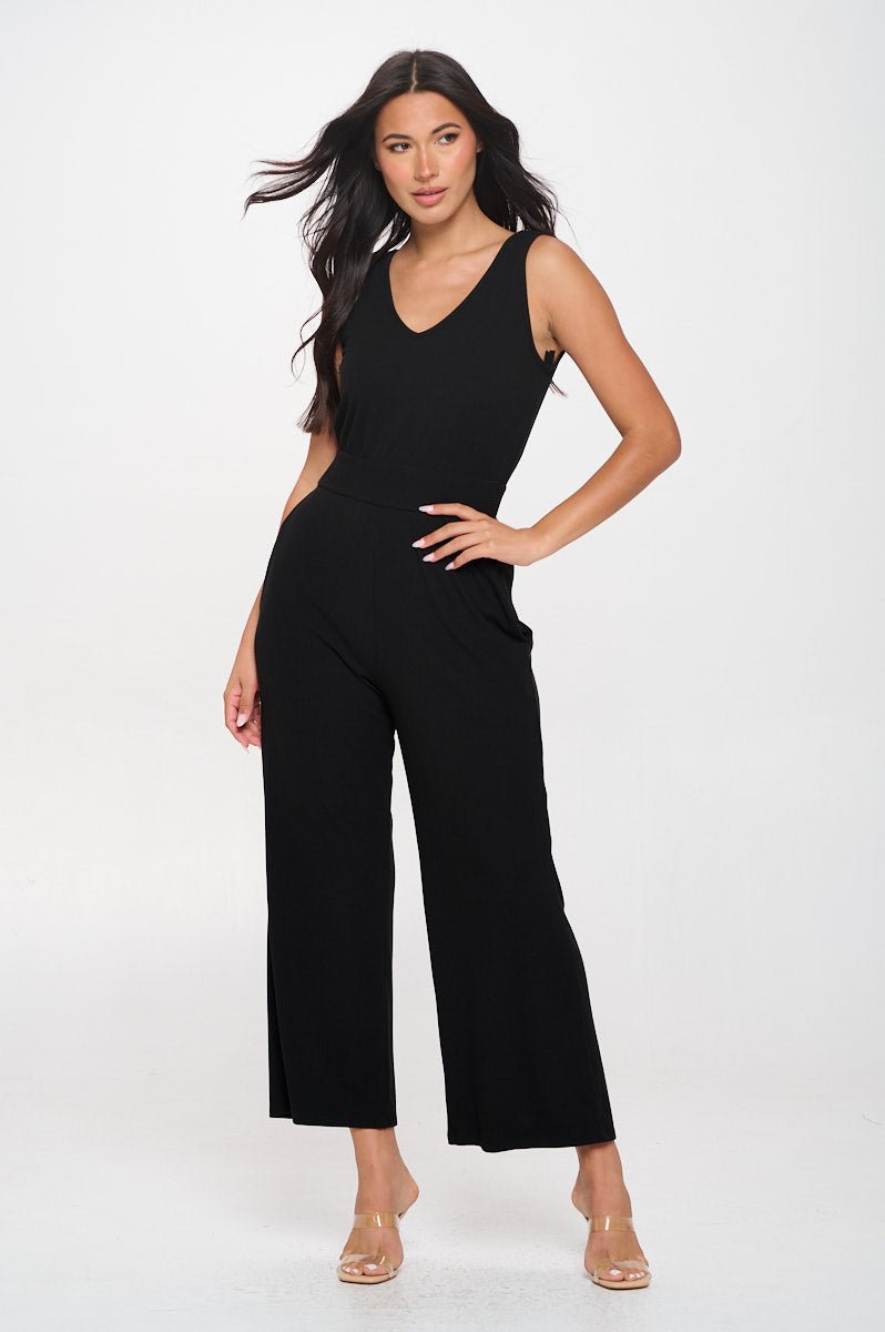 Black tank jumpsuit online