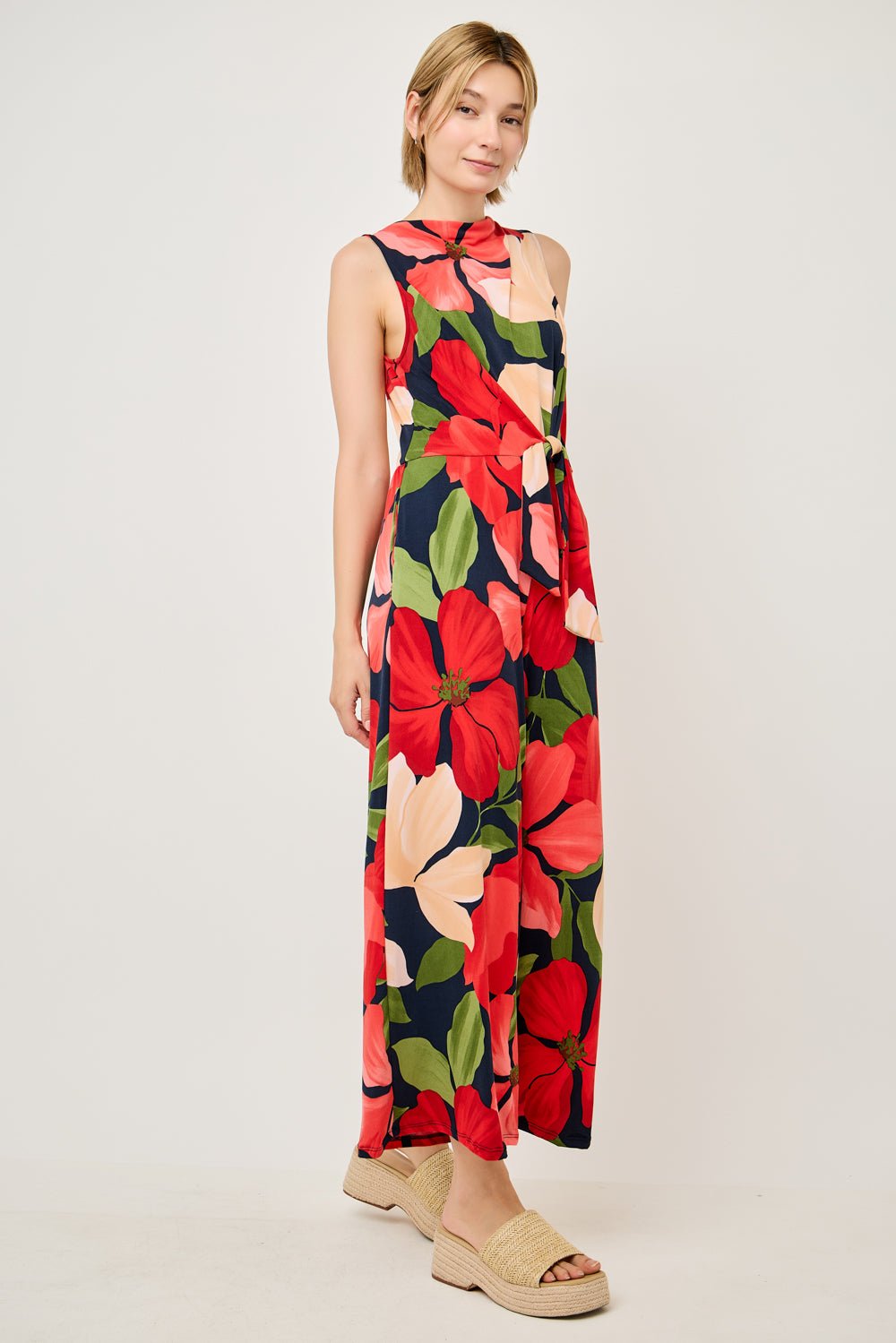 Image of West K Camille Sleeveless Back Slit Jumpsuit Black