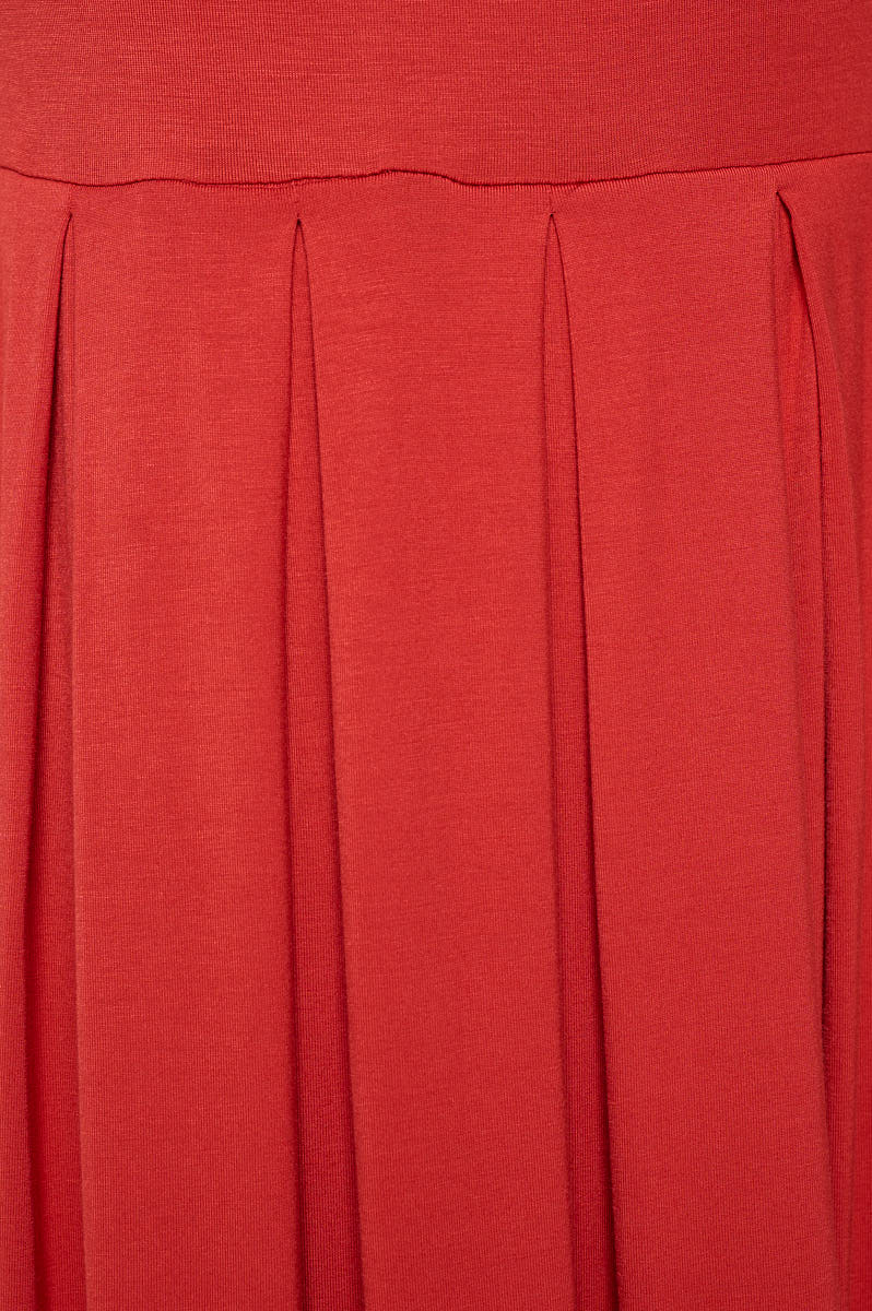 Image of West K Claris A - line Knit Dress with Pockets Fine Rust