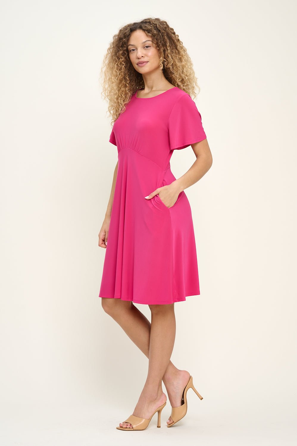 Image of West K Elli High - Waist Mini Dress Fuchsia