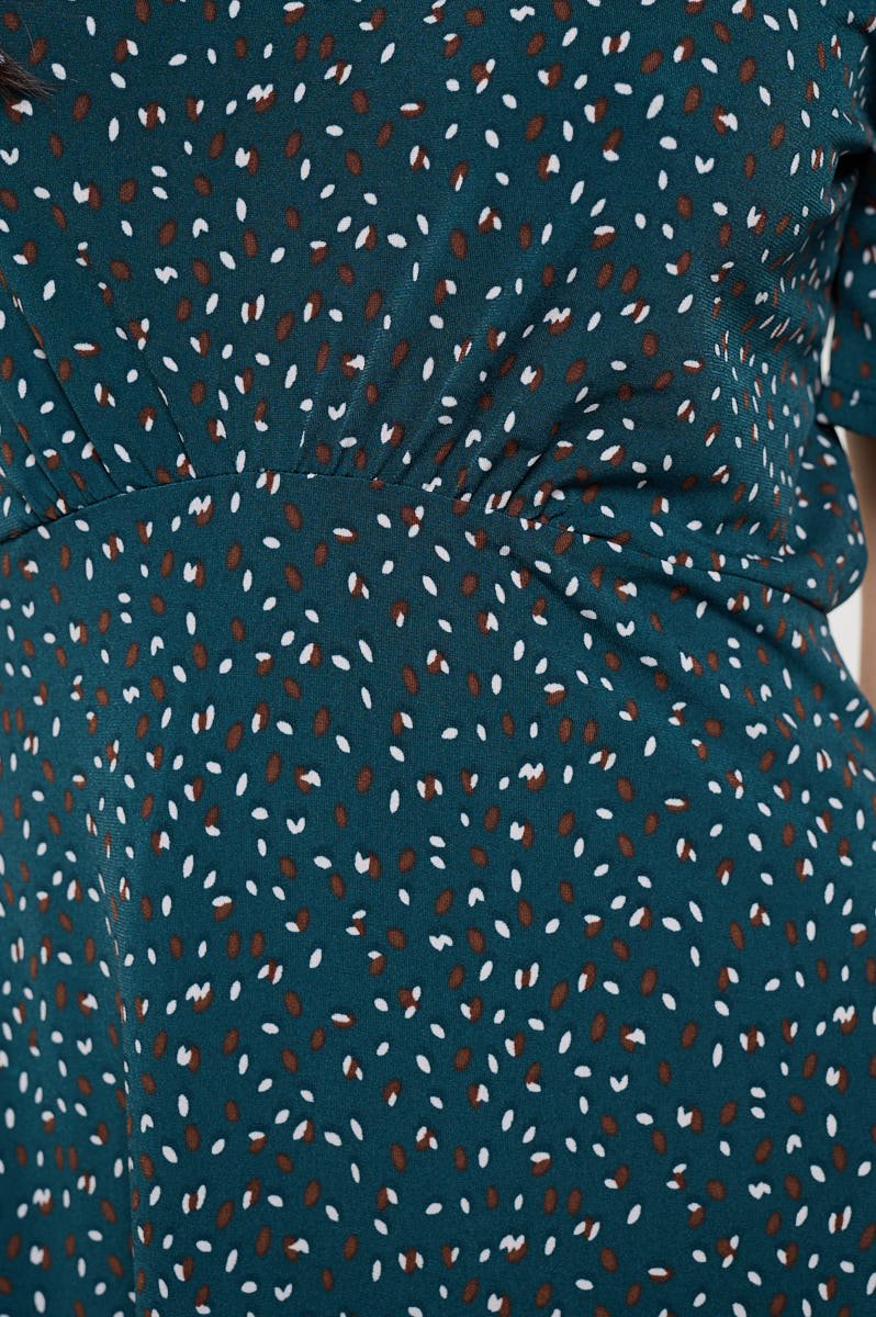 Image of West K Elli High - Waist Mini Dress Green Speckles
