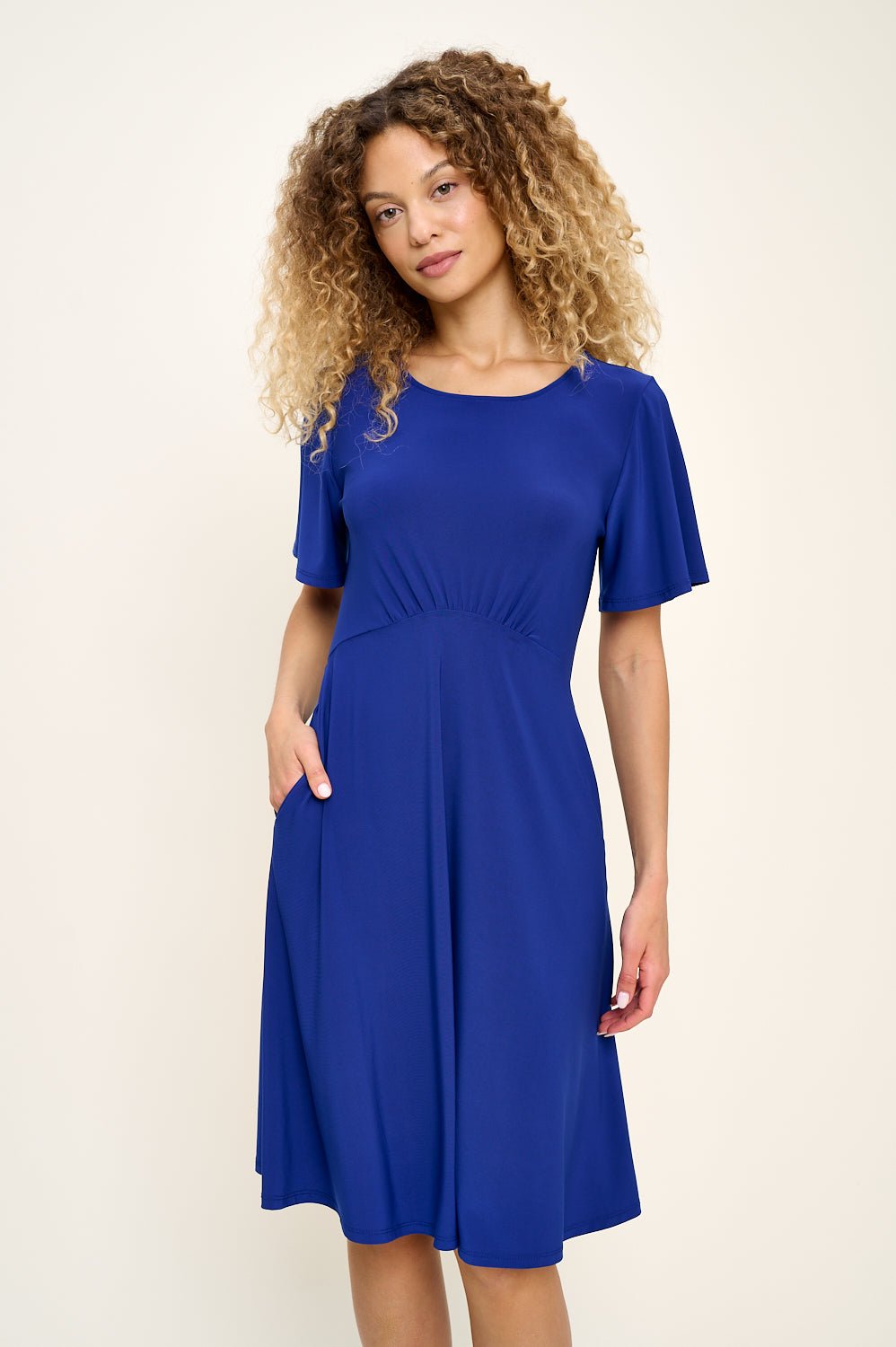 Image of West K Elli High - Waist Mini Dress Royal Blue