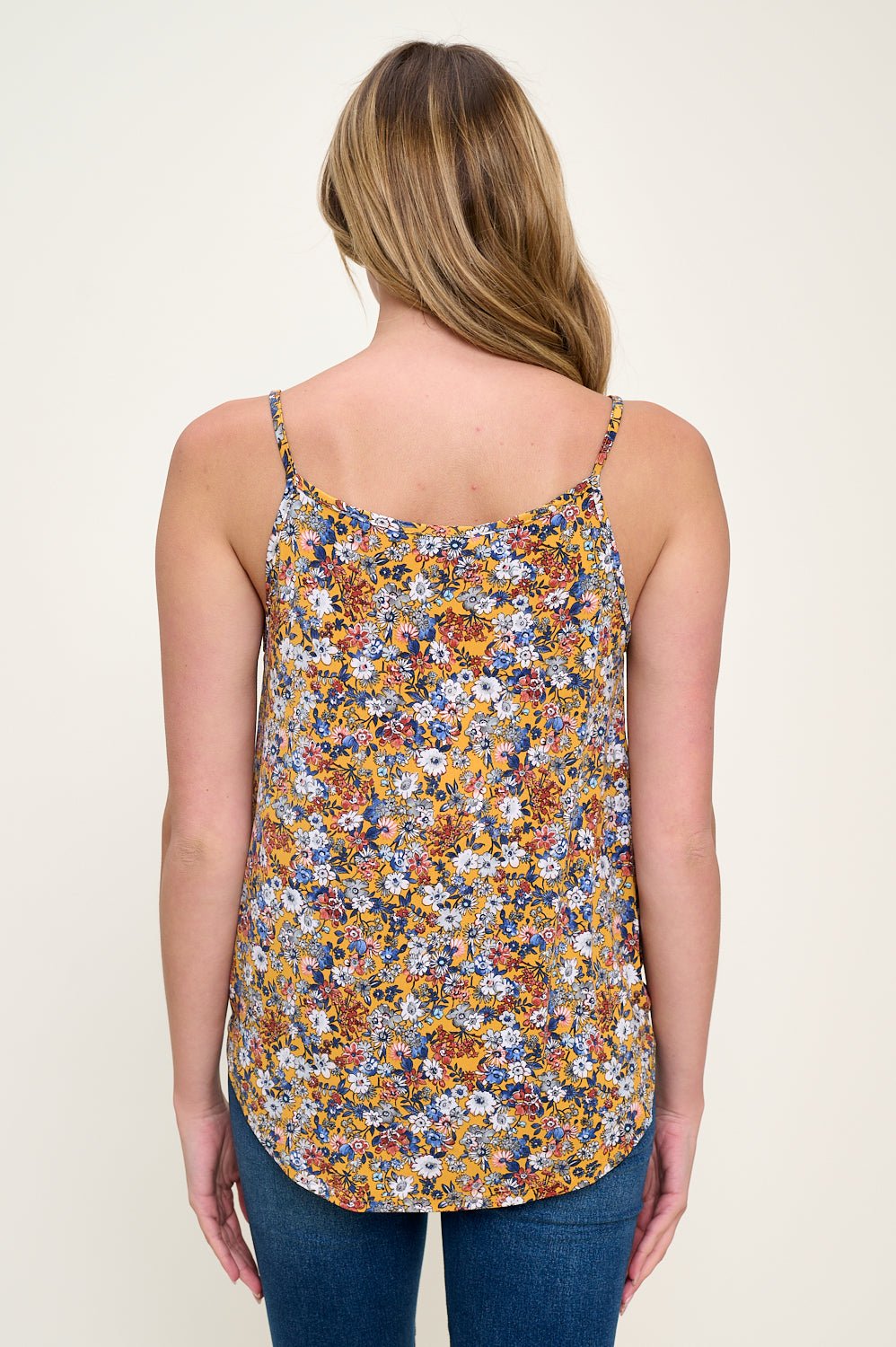 Image of West K Jenna Printed Surplice Top Yellow Daisy