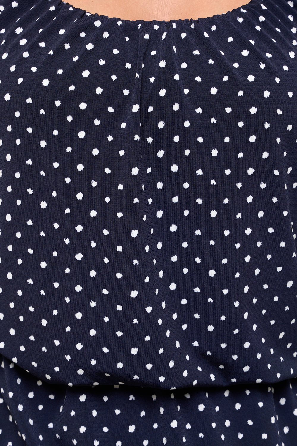 Image of West K Journey Tank Elastic Waist Maxi Navy Dots