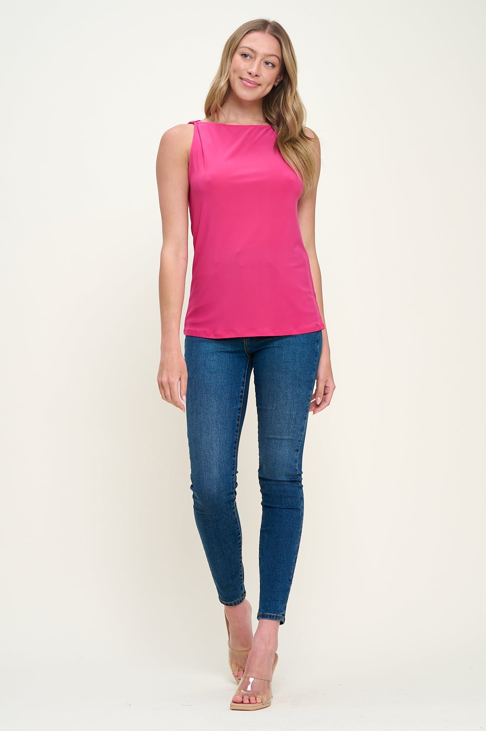 Image of West K Penelope Knit Cami Fuchsia
