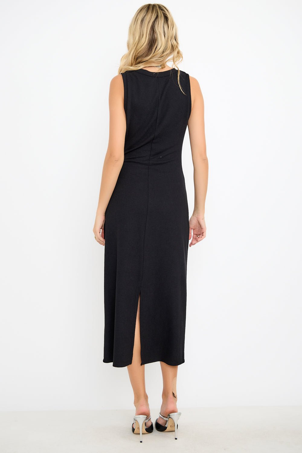 Image of West K Seraphina Side - Tie Knit Maxi Dress Black