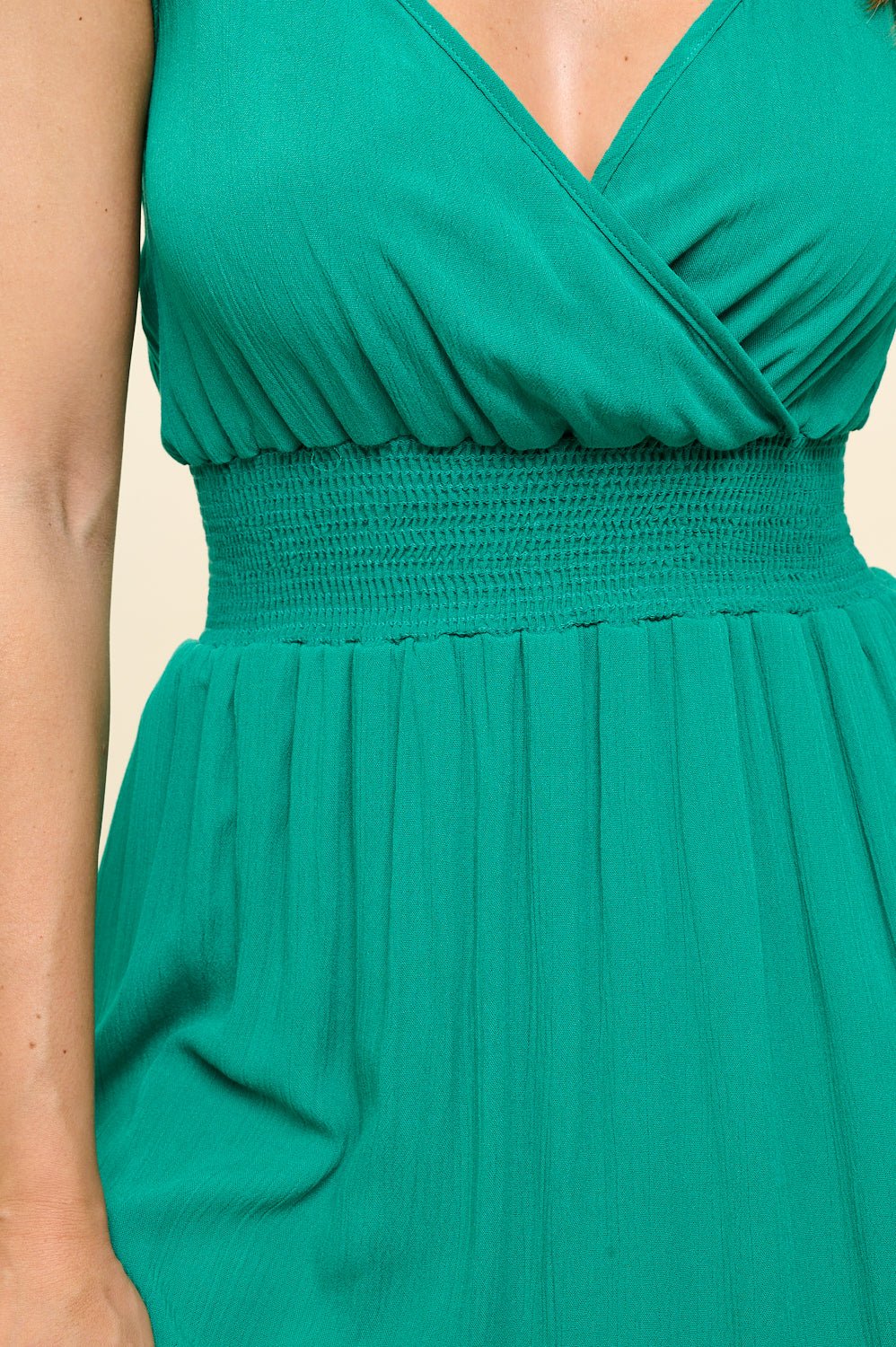Image of West K Teagan Spaghetti Strap Maxi Dress Paris Green
