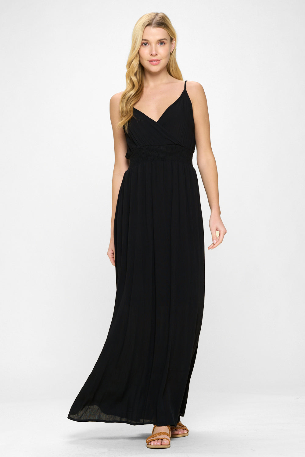 Image of West K Teagan Spaghetti Strap Maxi Dress Black