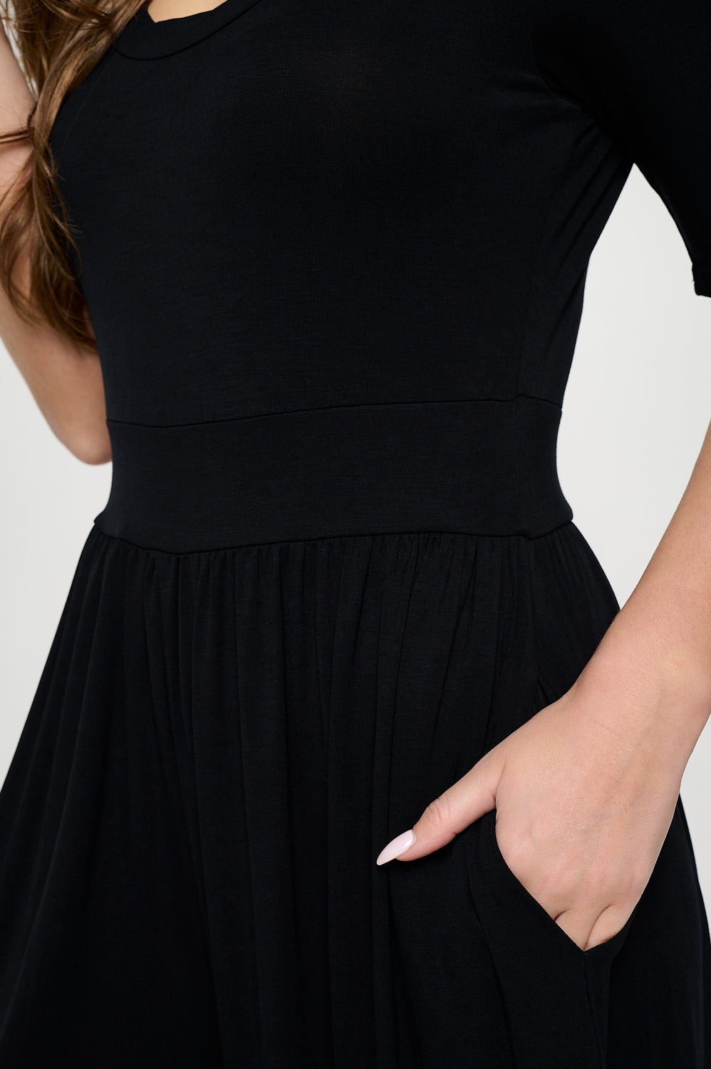 Jana Solid Knit Jumpsuit