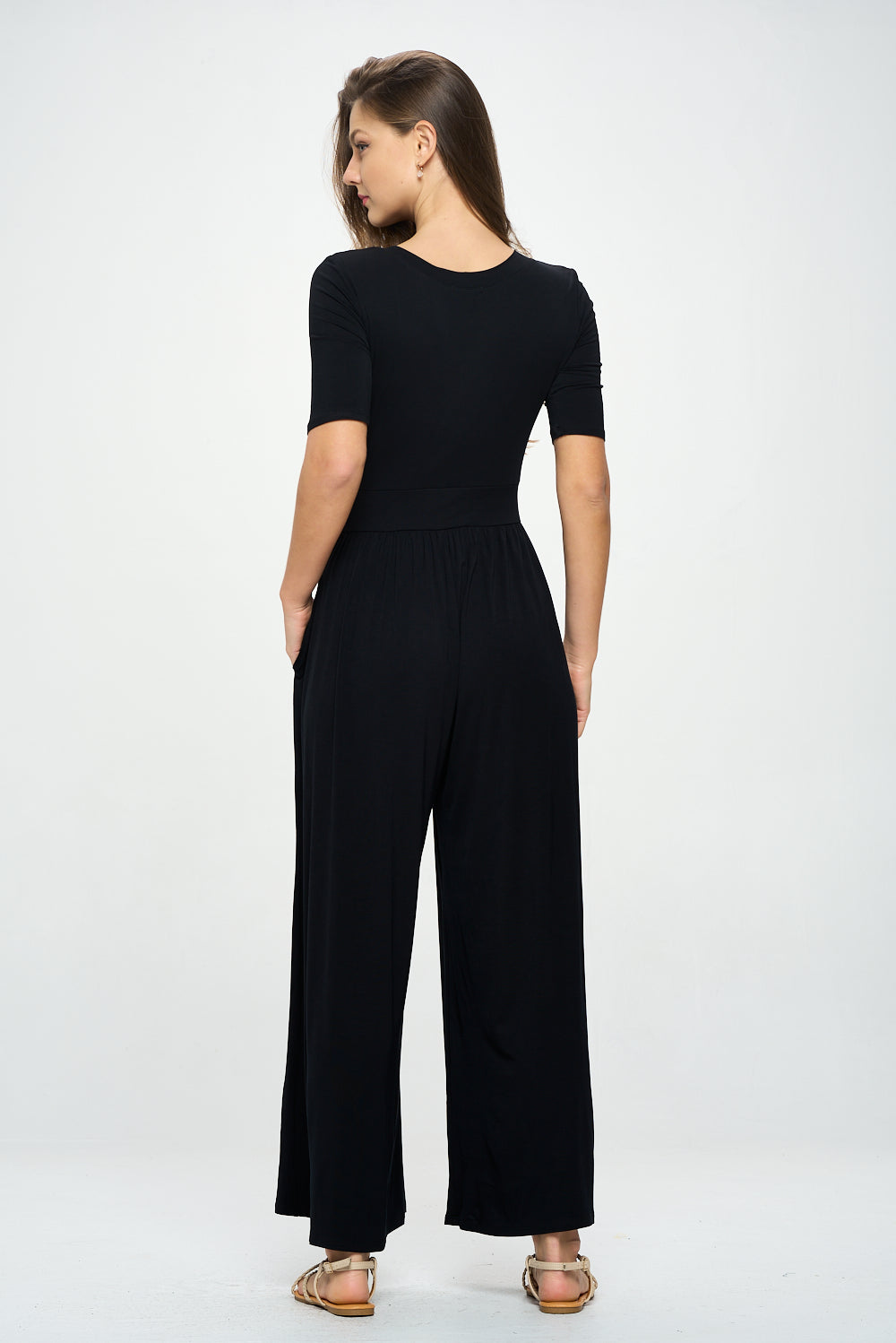 Jana Solid Knit Jumpsuit