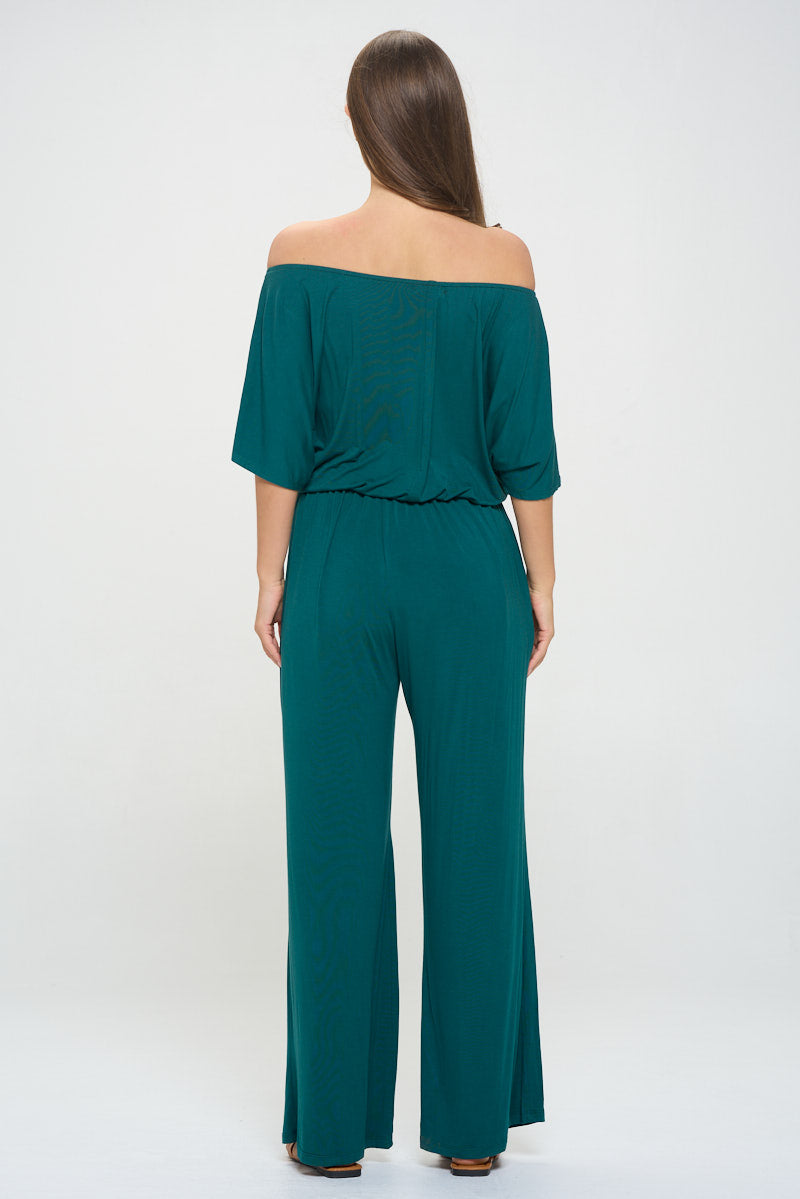 Joy Off The Shoulder Wide Leg Jumpsuit