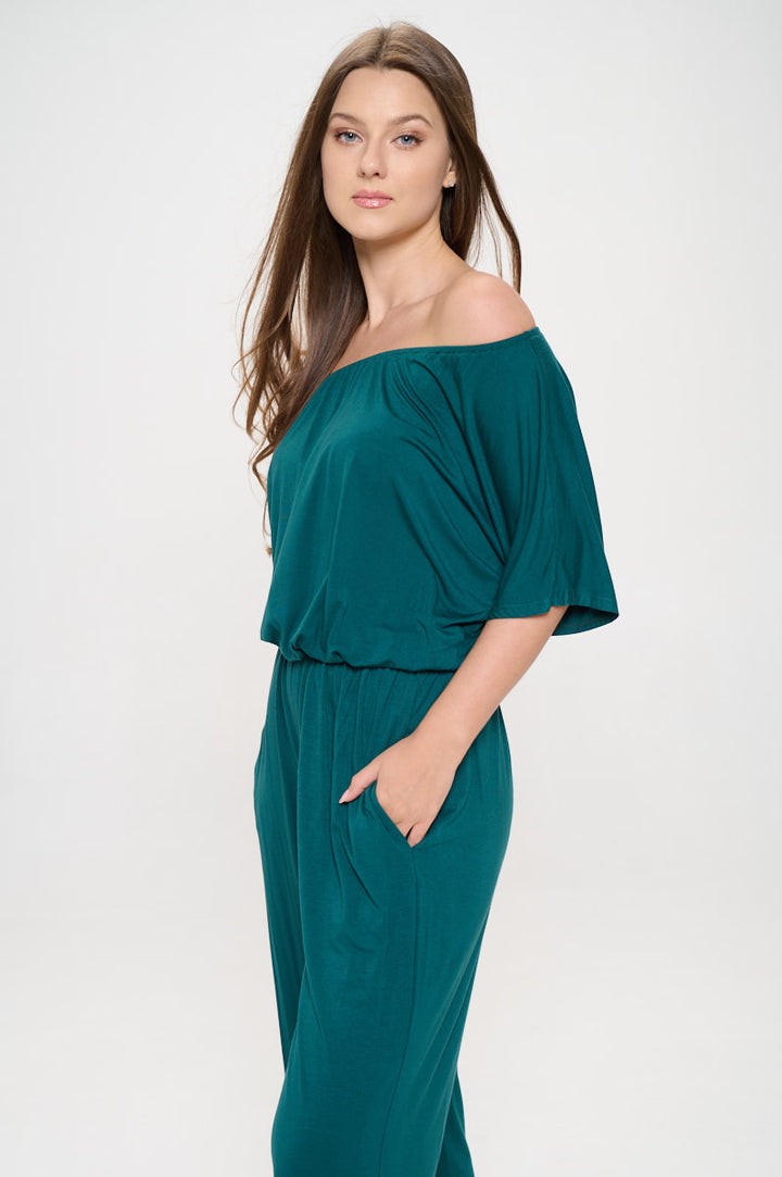 Joy Off The Shoulder Wide Leg Jumpsuit