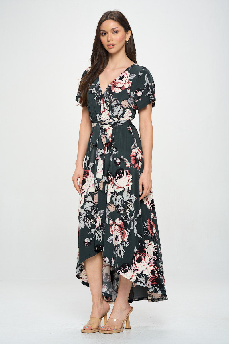 Georgia Faux Wrap Dress