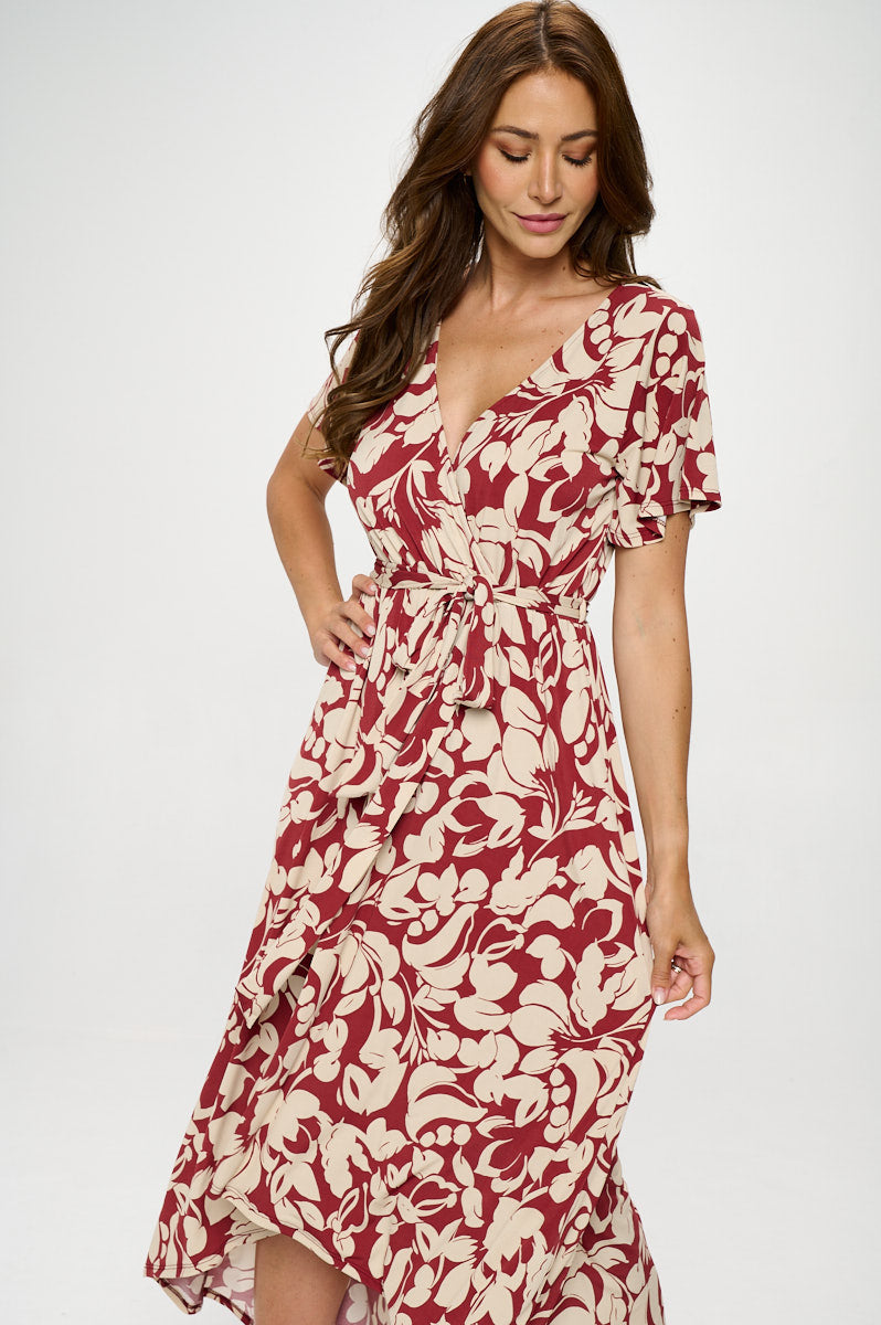 Georgia Faux Wrap Dress