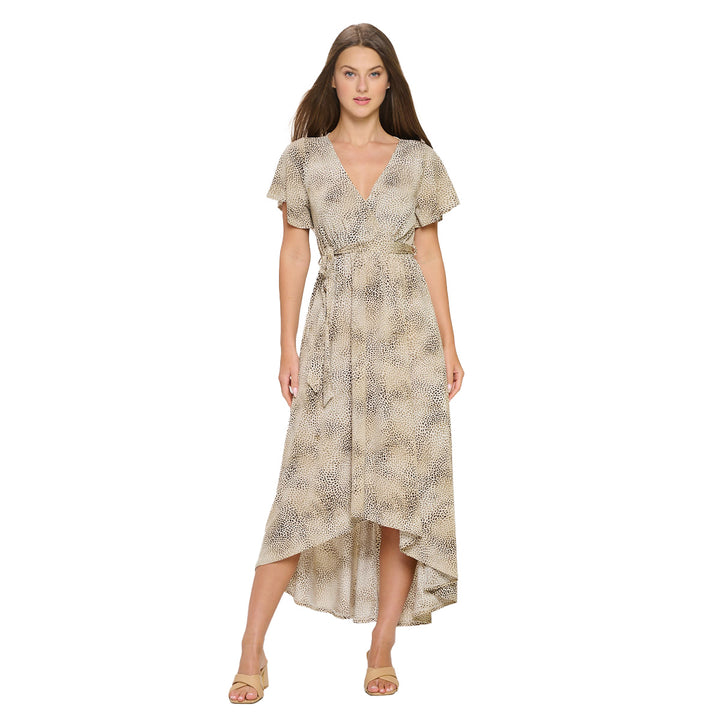 Georgia Faux Wrap Hi-Lo Dress