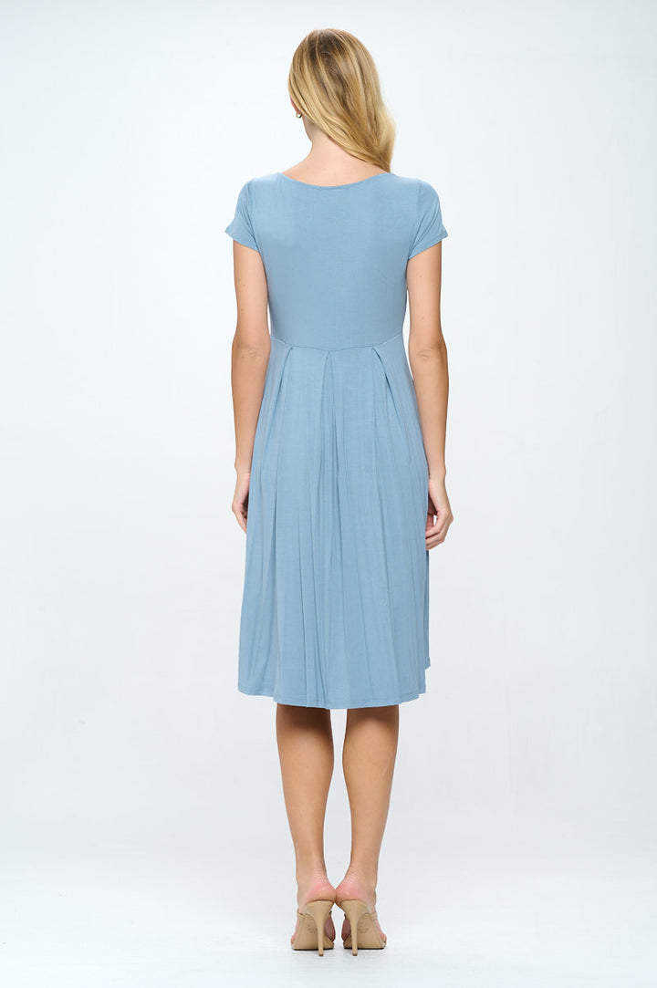 Claris A-line Knit Dress with Pockets