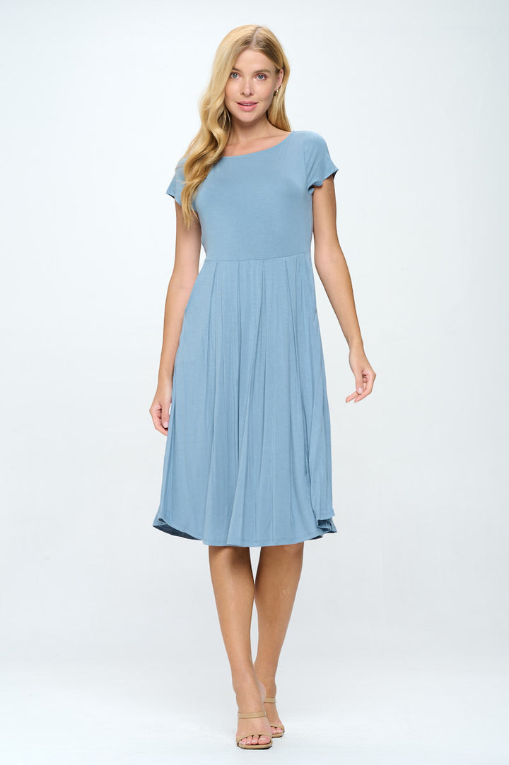 Claris A-line Knit Dress with Pockets