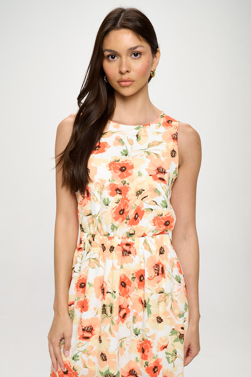 Diana Sleeveless Cutout back dress