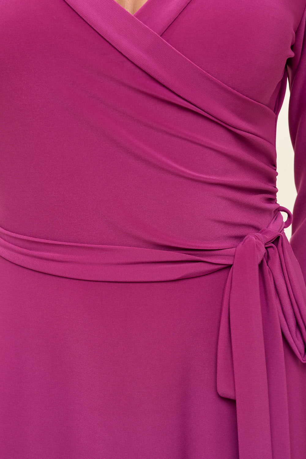Grace Faux-Wrap Maxi Dress with Tie Waist