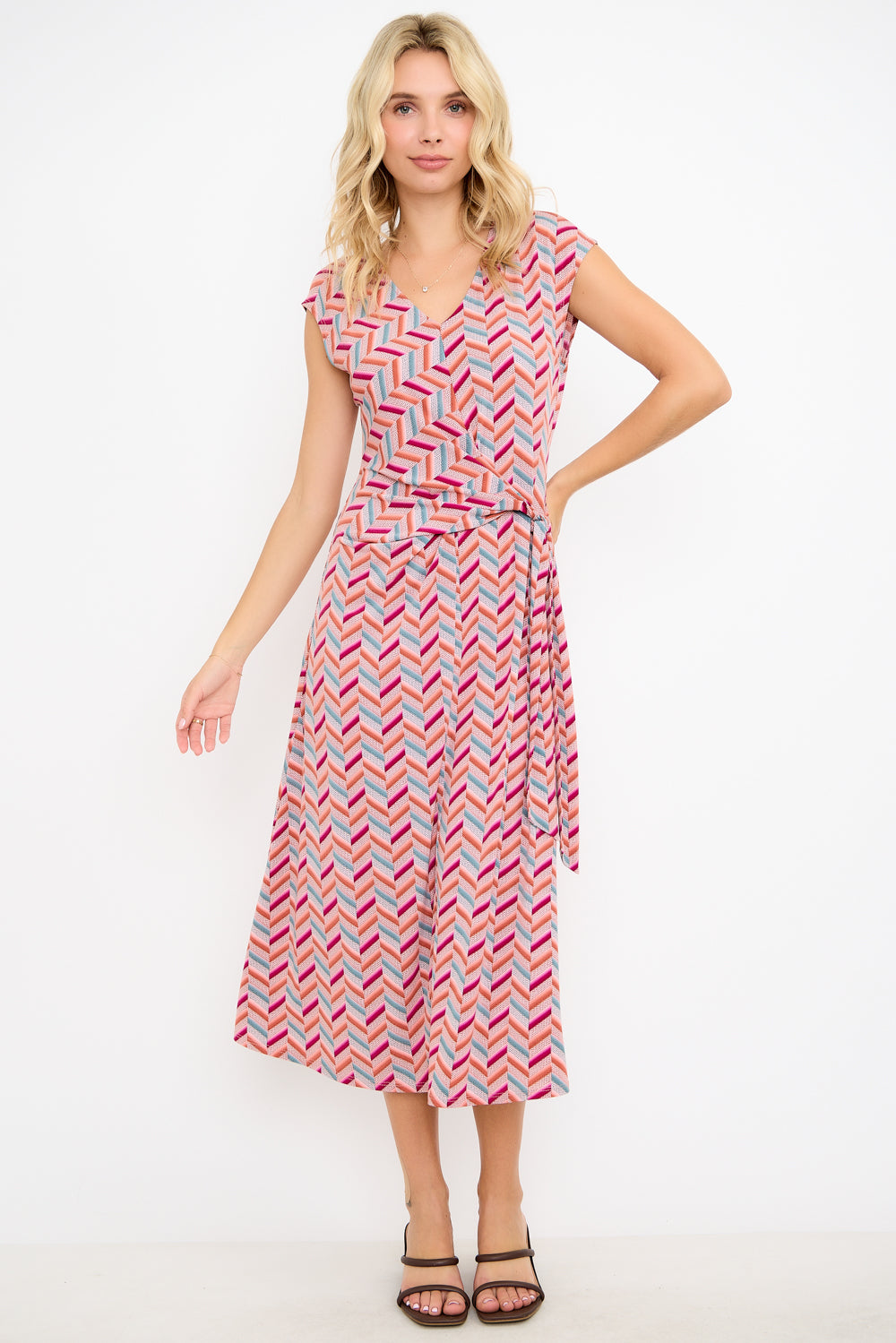 Cameron Side Tie Midi Dress