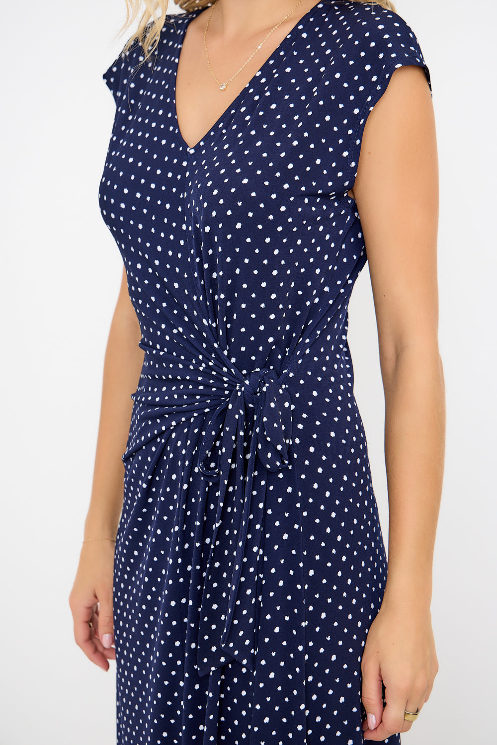 Cameron Side Tie Midi Dress