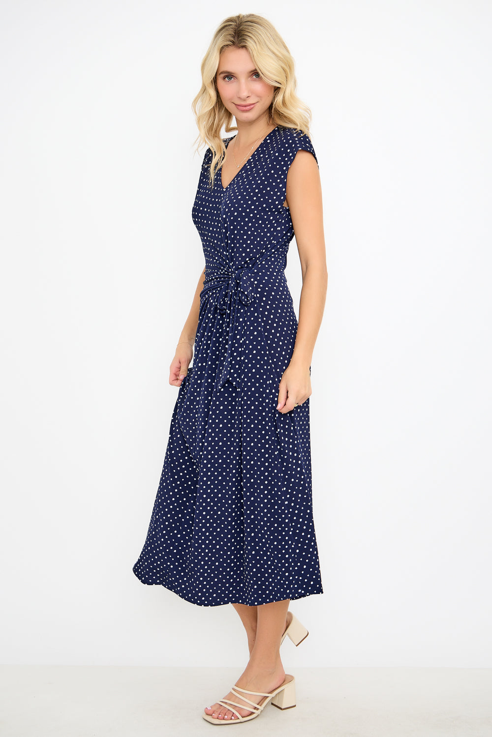Cameron Side Tie Midi Dress