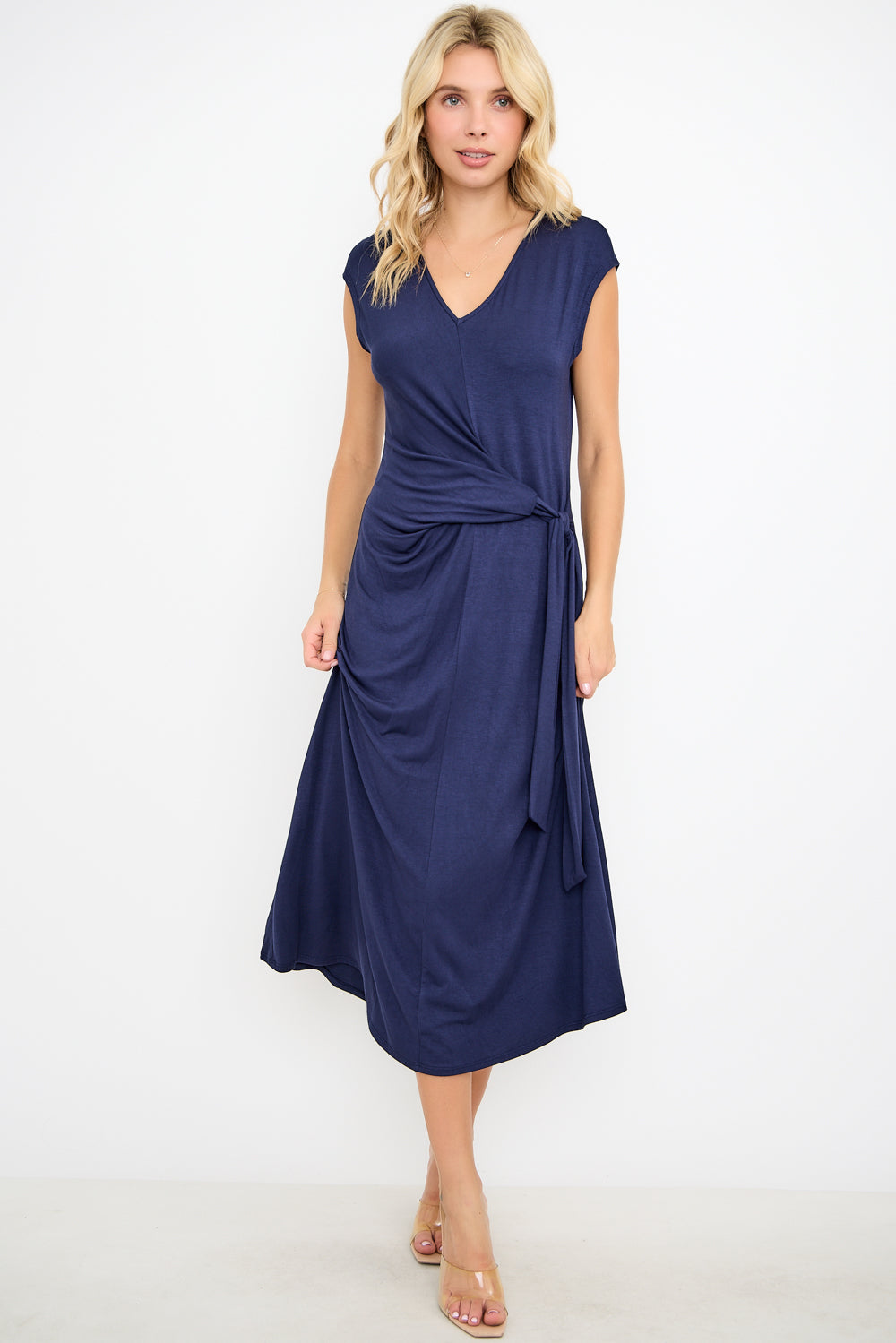 Cameron Side Tie Midi Dress