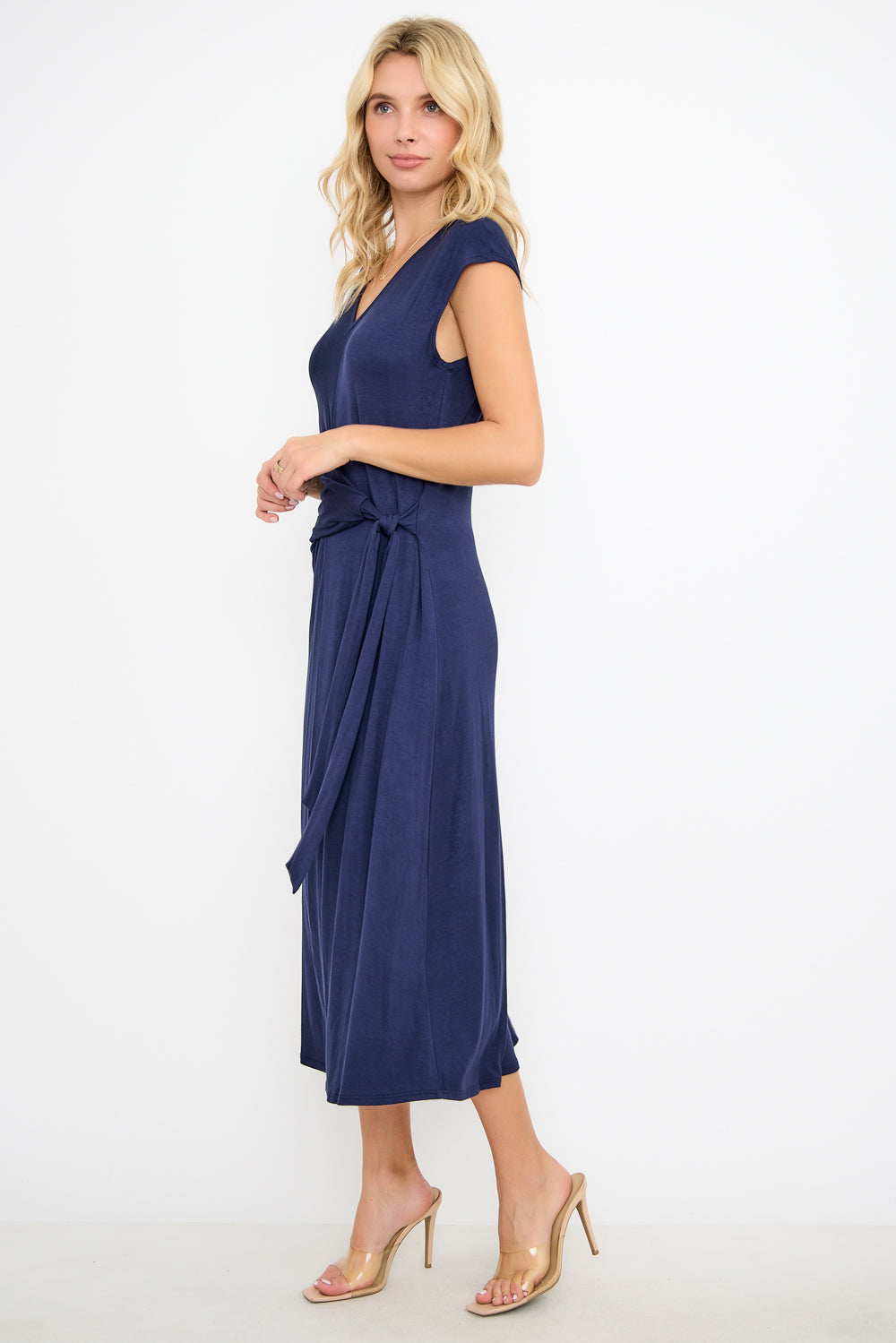 Cameron Side Tie Midi Dress
