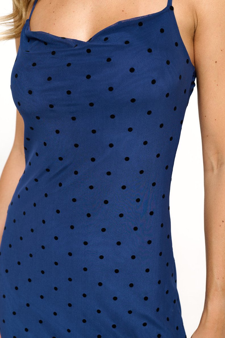 Victoria Clip Dot Cami Midi Dress