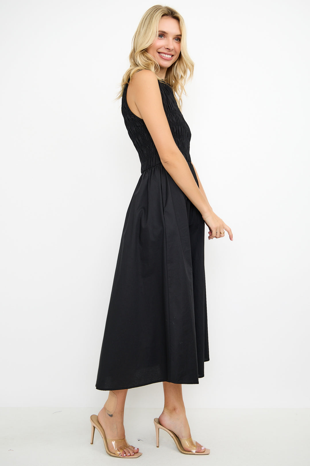 Ruby Daydream Smocked Midi Dress
