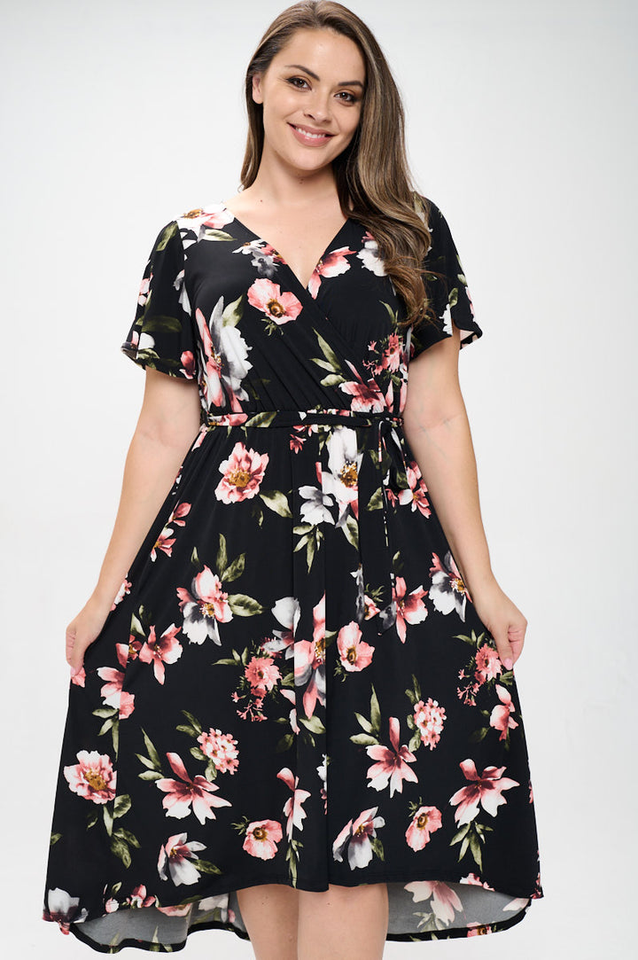 Georgia Plus Size Wrap Dress