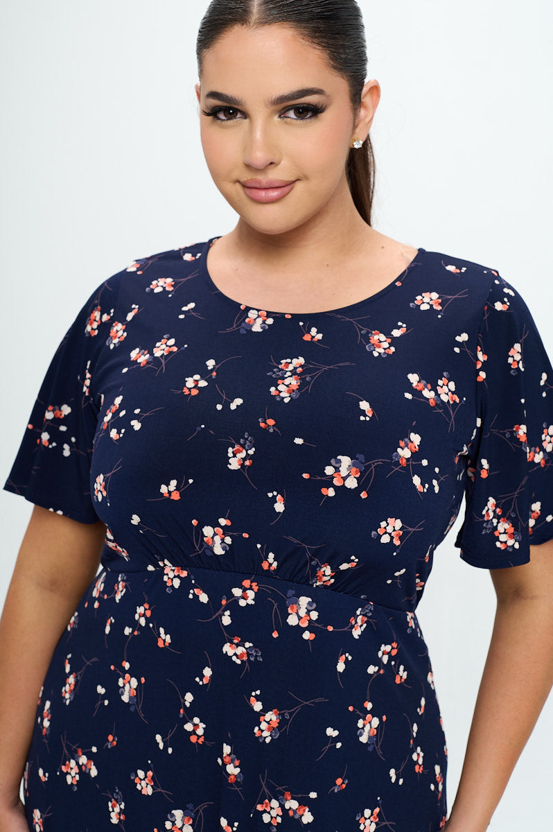 Elli Plus Size Short Sleeve Dress