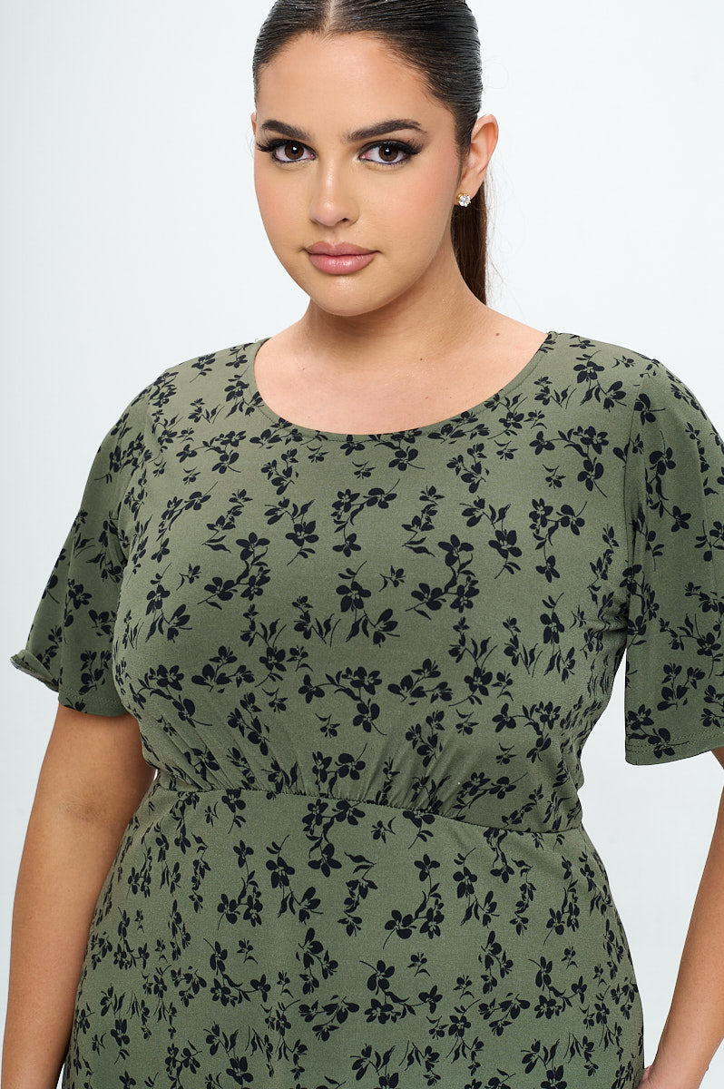 Elli Plus Size Short Sleeve Dress